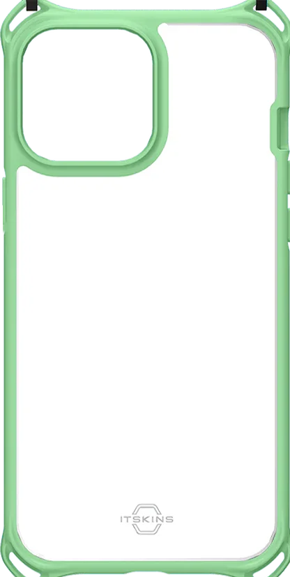 Itskins Hybrid Sling iPhone 13 Pro Cover - Light Green - Tashqila Itskins Hybrid Sling iPhone 13 Pro Cover - Light Green - Tashqila